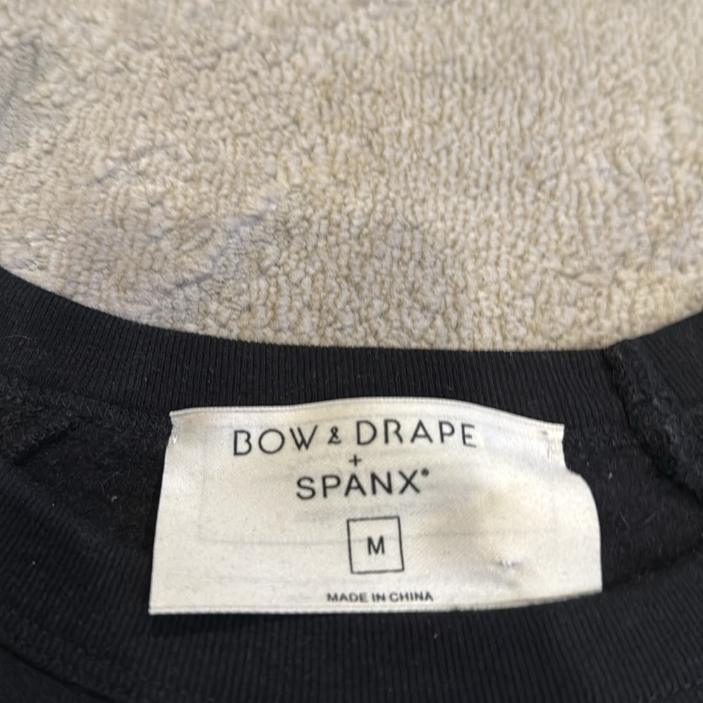 Bow & Drape + Spanx Failure Is Not Trying Black Sequin  Sweatshirt Size medium - Picture 4 of 7
